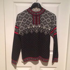 Hannah Andersson boys’ alpine sweater b/w/r